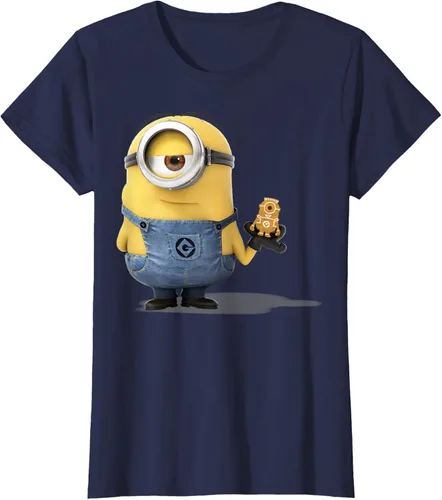 Vista 39 de Camiseta Despicable Me Minions Holding A Ginger Bread Minion Retrato Pequeña
