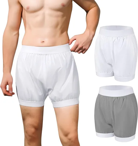Vista 8 de Carer - Fundas de pañales para adultos, 2 piezas, lavables, a prueba de fugas, ropa interior para incontinencia para hombres y mujeres, elástico