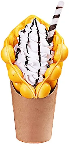 Vista 9 de ALDKitchen Exhibidor de gofres de burbujas Waffle de burbujas artificiales para restaurantes Decoración de alimentos (18)