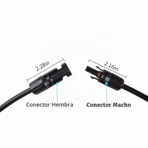 Vista 5 de Renogy Cable de extensión del adaptador solar de 1.5 pies 12 AWG, conector