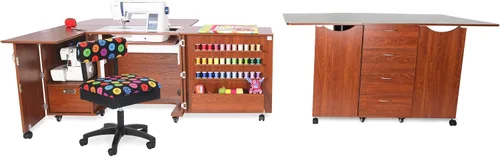 Vista 18 de Kangaroo Kookaburra Mesa de corte – Estación de trabajo grande de costura, acolchado y manualidades con superficie expandible de 70 x 40 pulgadas