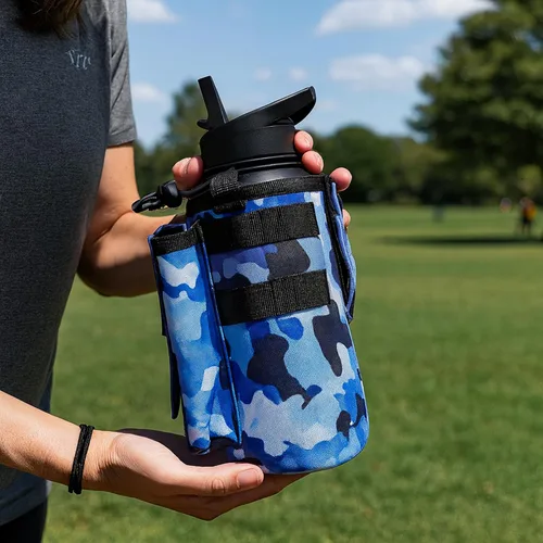 Vista 5 de Iron InfideI Battle Bottle Sleeve - Funda para botella de 64 oz y 32 oz, solo para botella de agua de acero de medio galón de 1L Cubierta