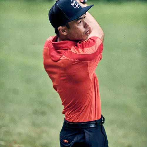 Vista 5 de Camisa de golf Dry Fit para hombre, polo de manga corta de secado rápido, absorbe la humedad