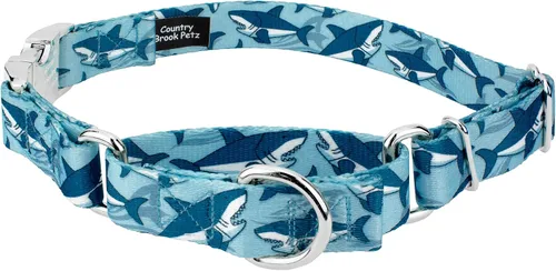 Vista 6 de Country Brook Petz - Collar de perro Martingala de dinosaurios con hebilla premium - Colección Critter Corner con 6 diseños temáticos de criaturas