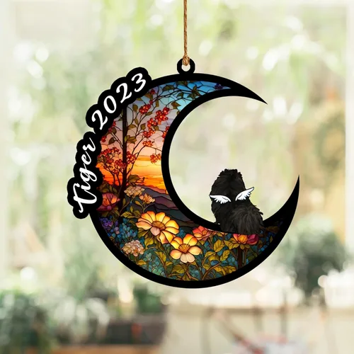 Vista 205 de Nazenti Atrapasoles conmemorativo para perros, adornos de Navidad personalizados para perros, adorno de Navidad, regalos conmemorativos para perros