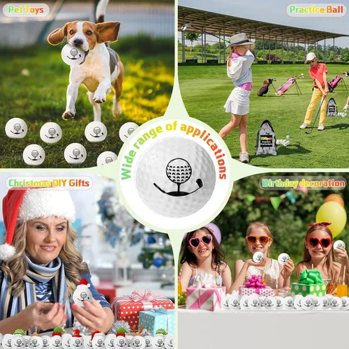 Vista 7 de Mudder 200 pelotas de práctica de golf de espuma a granel, bola de espuma suave, sensación realista, práctica limitada de mosca para entrenamiento