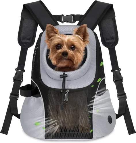 Vista 22 de WOYYHO Mochila portadora de perros para mascotas, mochila frontal
