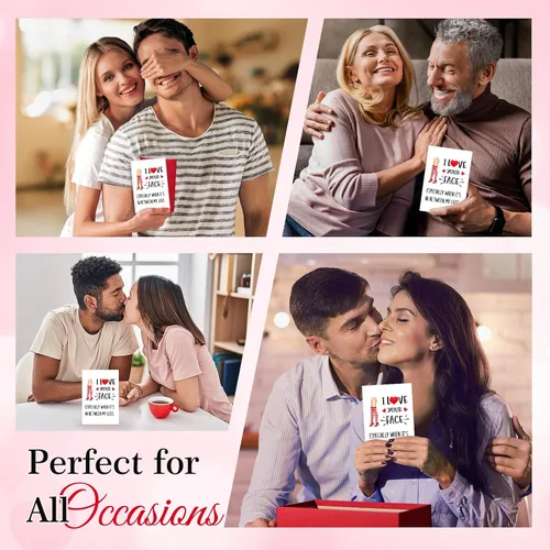 Vista 6 de PETCEE Divertida tarjeta de San Valentín para él, marido, novio, tarjetas de San Valentín traviesas y sucias para hombres y adultos, tarjeta