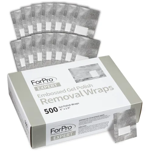 Vista 9 de ForPro Expert - Envolturas de eliminación de esmalte de gel en relieve, 100 unidades, 4 pulgadas de largo x 2.9 pulgadas de ancho