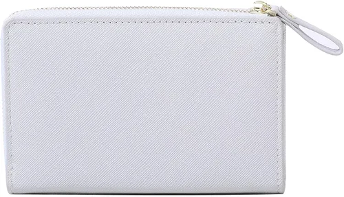 Vista 7 de JIUFENG Cartera con cremallera para mujer, con bloqueo RFID, multiusos, tarjeteros, monederos cortos