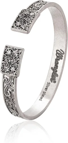 Vista 9 de Montana West Pulsera de Puño Wrangler para Mujeres Occidental Turquesa Ajustable Brazalete Abierto Plateado Tallado Floral Vaquera Joyería Country