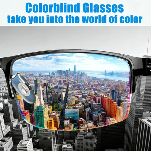 Vista 2 de Lentes daltónicos al color, lentes daltónicos de primera calidad para hombres, las gafas daltónicas que aportan un mundo colorido son adecuadas