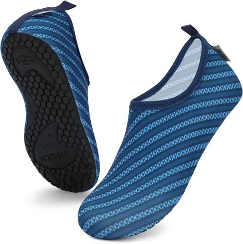 Vista 2 de VIFUUR - Zapatos para deportes acuáticos, calcetines acuáticos, de secado rápido, para yoga, dan la sensación de andar descalzo, sin cordones