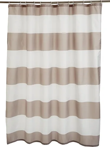 Vista 10 de Amazon Basics Cortina de ducha ligera súper suave y de fácil cuidado con textura de gofre, 72 x 72 pulgadas, color blanco (paquete de 8)