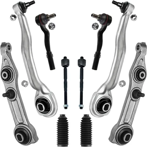 Vista 55 de Detroit Axle - Kit de suspensión delantera de 10 piezas para Chevrolet Trailblazer GMC Envoy 2004-2007 2005 2006 Soportes de brazo de control
