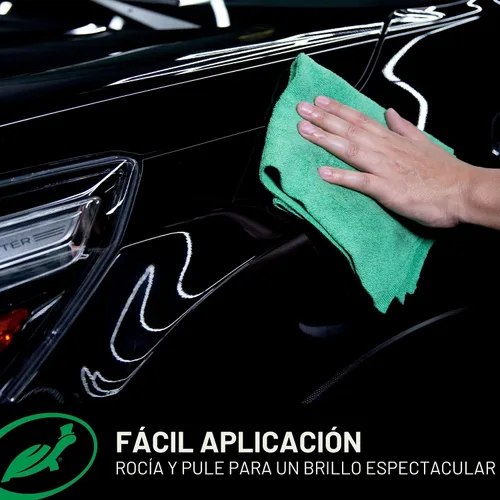 Vista 5 de Turtle Wax Hybrid Solutions - Aerosol de cera negra acrílica de cerámica para automóvil, restaura la apariencia de la pintura negra del automóvil