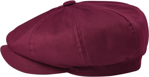 Vista 2 de BOTVELA Gorra plana de Newsboy para hombre, 100% algodón, Gatsby Ivy Golf Cabbie Hat