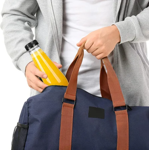 Vista 5 de Moretoes 40 botellas de jugo de 12 onzas, botellas de plástico vacías con tapas, contenedores reutilizables para bebidas a granel transparentes
