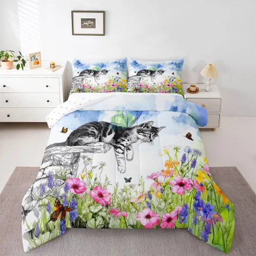 Vista 18 de Erosebridal - Juego de edredón Samurai, juego de ropa de cama al atardecer, edredón japonés de samurái cálido y suave, decoración de dormitorio