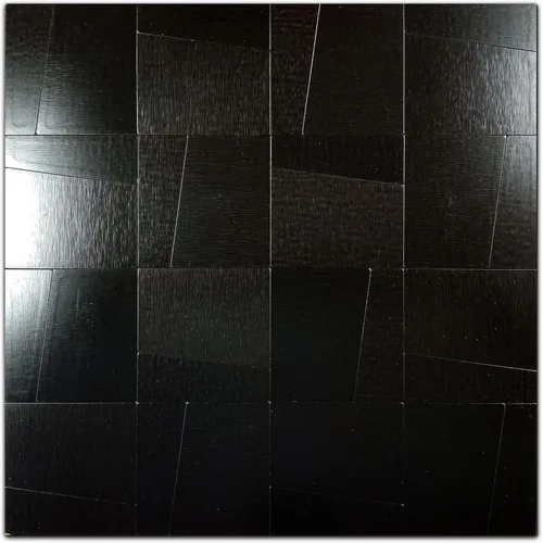 Vista 8 de Panel de 10 láminas de metal autoadhesivo para cocina, mosaico de aluminio autoadhesivo 3D, 11.81 x 11.81 x 0.12 pulgadas (10, negro cepillado)