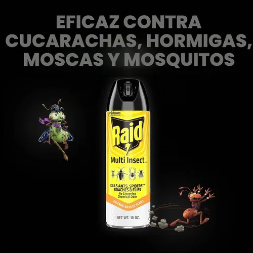 Vista 7 de Raid Multi insecto asesino insectos, brisa de naranja, 15 onzas