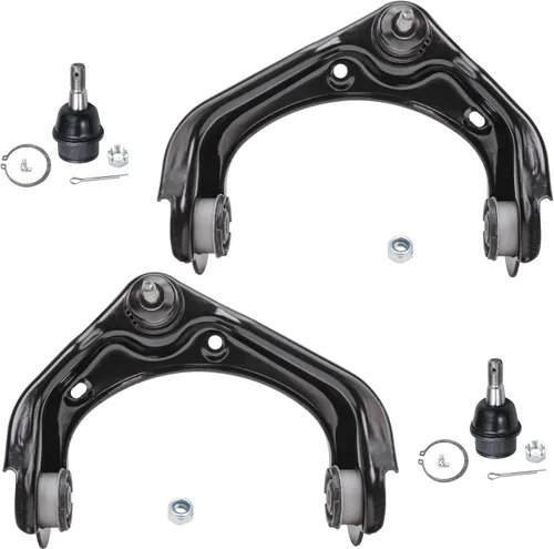 Vista 112 de Detroit Axle - 4 piezas de brazos de control traseros para Ford C-Max, Focus, Mazda 3 5, Volvo C30, C70, S40, V50, 4 brazos de control superiores e
