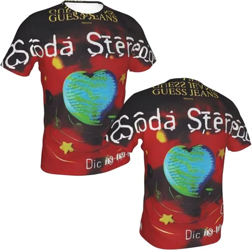 Vista 6 de Soda Stereo T Shirt Mens Modern Fashion Streetwear Short Sleeve O-Neck Summer Tee Clothes