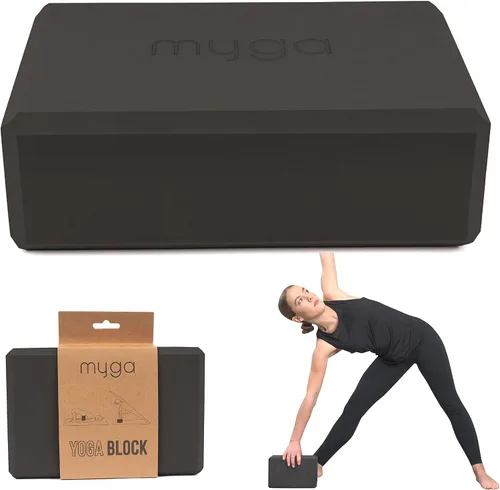Vista 9 de MYGA Bloque de yoga, ladrillo ligero de espuma EVA para yoga, bloque antideslizante de alta densidad para posturas de yoga, pilates, equilibrio