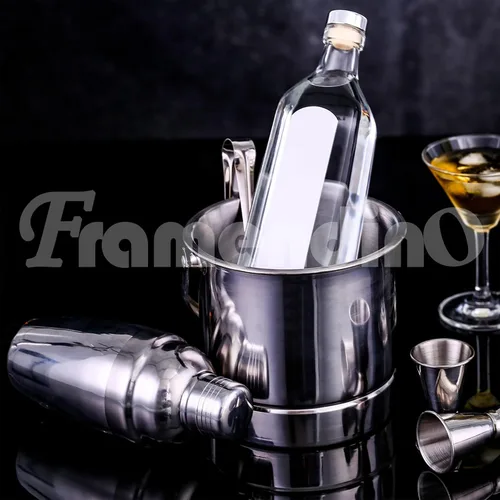 Vista 5 de Framendino, Coctelera de 8 onzas Martini Shakers Mixto Set Bebida de Acero Inoxidable Pequeña Bar Herramientas Profesionales