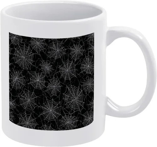 Vista 14 de Taza de cerámica de calabaza con telarañas, taza de viaje para papá, regalo único para el día del padre, marido, hombres, él