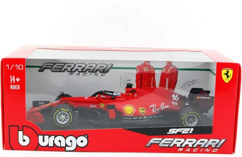 Vista 8 de XTD Bburago 118 Ferrari 2022 F1-75 16 55 F1 - Fórmula de carreras para automóvil de simulación estática de aleación fundida a presión 2022 F1-75 16