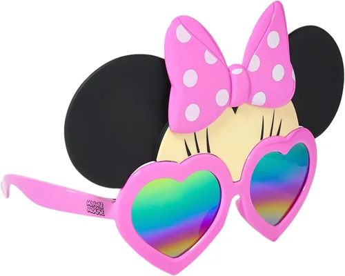 Vista 9 de Sun-Staches Gafas de sol de Mickey y Minnie Mouse, accesorio de disfraz de Disney, niños Mariposa Minnie Rosa
