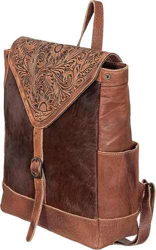 Vista 2 de American Darling Mochila Floral Tooled Marrón, Marrón