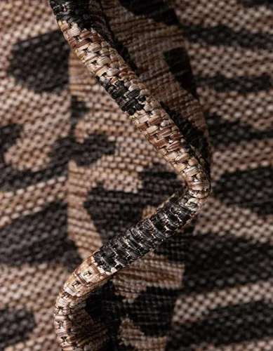 Vista 8 de Unique Loom Outdoor Safari Collection Alfombra de área - Samburu (2' 2" x 3' 1" Rectángulo, Natural/Marrón Claro)