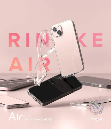 Vista 9 de Ringke Compatible con iPhone 13, Air Soft Transparente TPU a prueba de golpes, flexible, ligera, delgada funda para teléfono - Transparente