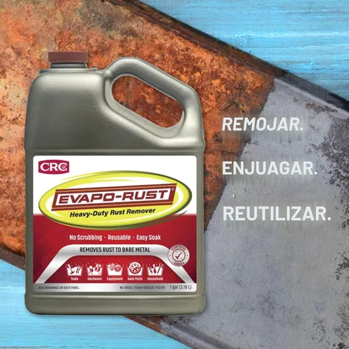 Vista 5 de Evapo-Rust ER012 Heavy Duty – 128 oz, removedor de óxido para piezas de automóvil, hardware, antigüedades Quitadores de óxido y productos químicos
