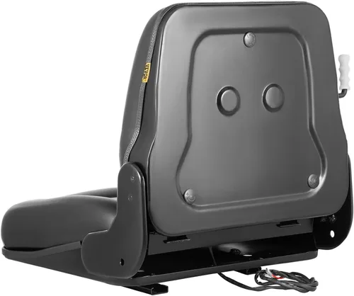Vista 9 de VEVOR Asiento de tractor de PVC, asiento de carretilla elevadora universal ajustable de 6 pulgadas/5.906 in, asiento de corte de peso de 3 etapas