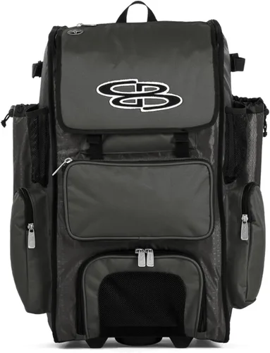 Vista 51 de Boombah Rolling Superpack - Bolsa para equipo de béisbol/sóftbol, varios colores, mango telescópico y capacidad para 4 murciélagos, versión