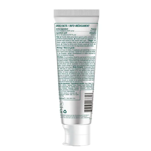 Vista 7 de Attitude Whitening - Pasta de dientes con flúor, sabor a menta, verificada por EWG, vegana y libre de crueldad, sin azúcar, ingredientes a base
