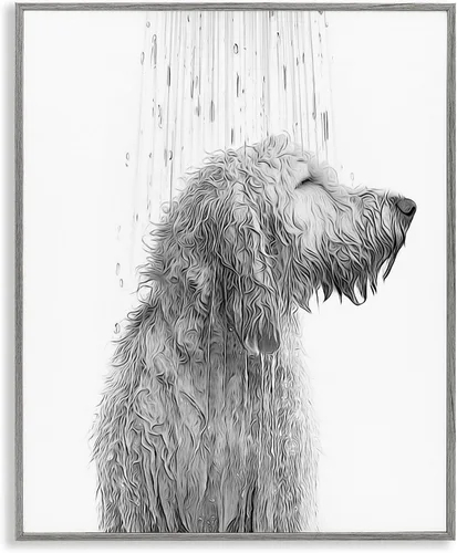 Vista 54 de Lindo conejo bebé en toallas de baño burbujas de jabón' Arte Giclée enmarcado