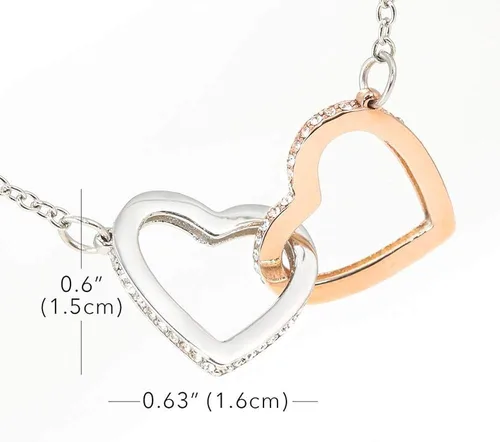 Vista 8 de Leos Print Shop Regalo para Esposa Regalos de Aniversario Para Mi Esposa Collar En forma de Corazon Plateado y Dorado Regalo Joyeria Para Mujer Con
