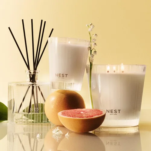 Vista 6 de NEST New York Vela clásica perfumada, pomelo, 8.1 onzas, tiempo de combustión de hasta 60 horas, recipiente de vidrio reutilizable