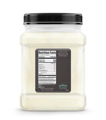 Vista 2 de Birch & Meadow Yogur en polvo, 1.5 libras, hecho de leche seca sin grasa, nutritivo