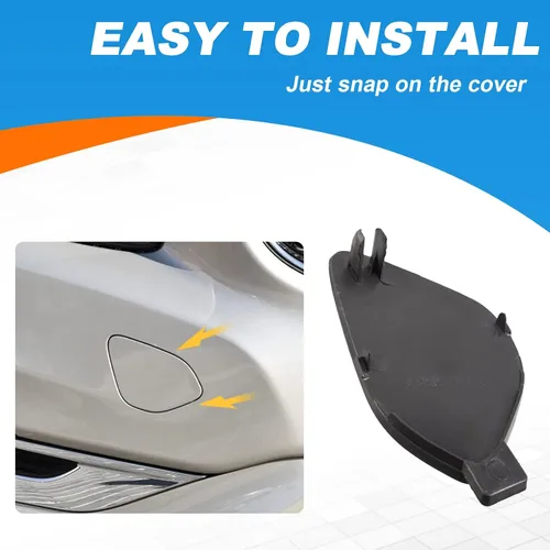 Vista 6 de Cubierta de gancho de remolque para parachoques delantero Tapa de ojo de remolque Compatible con VOLVO S60 S60L V60 2014 2015 2016 2017 2018