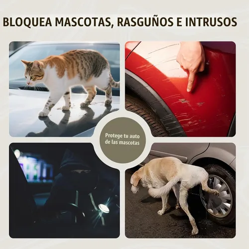 Vista 8 de TUCAREST - Funda de auto completa de 6 capas de alta calidad, diseño de cremallera de carcasa dura, impermeable, resistente a la intemperie Tira