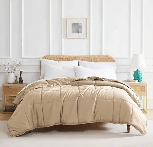 Vista 22 de Edredón ligero Southshore Fine Linens Vilano Springs, Microfibra, Gris Acero, Full/ Queen