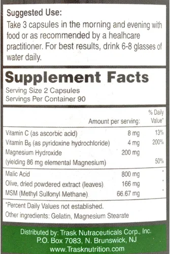 Vista 2 de Ácido málico Fibro y Magnesio - 180 Cápsulas