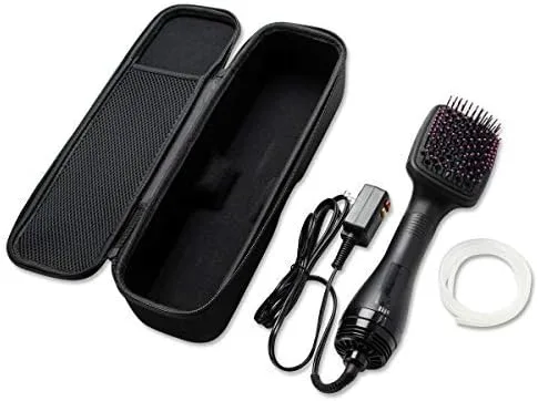 Vista 7 de caseling Funda rígida para secador de pelo Revlon One Step y Styler, bolsa de transporte con asa de transporte de fácil agarre y cremallera premium