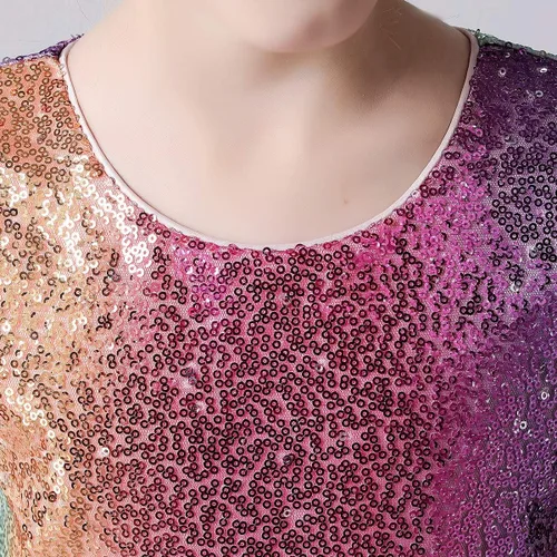 Vista 32 de Vestido de tul de unicornio arcoíris para niñas, vestido de princesa para cumpleaños, Halloween, Navidad, concurso de baile, fiesta de baile