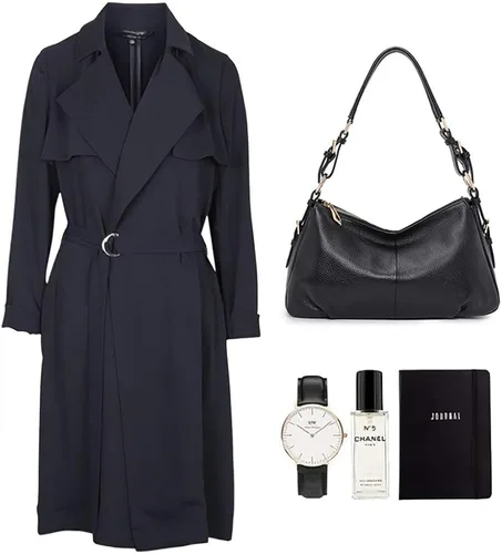 Vista 7 de Kattee Bolsos de cuero suave para mujer bolsos de hombro vintage con asa superior auténtica